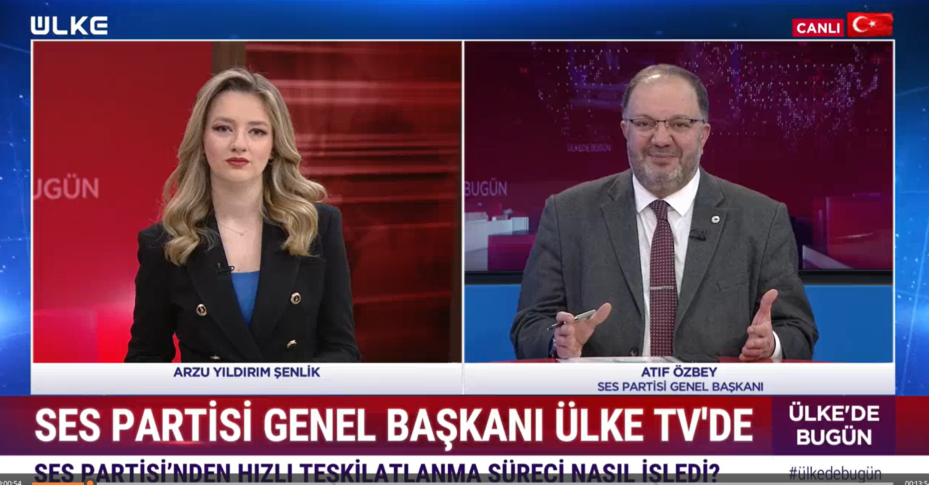 Genel Başkanımız Atıf Özbey'den ÜLKE TV'de Önemli Açıklamalar